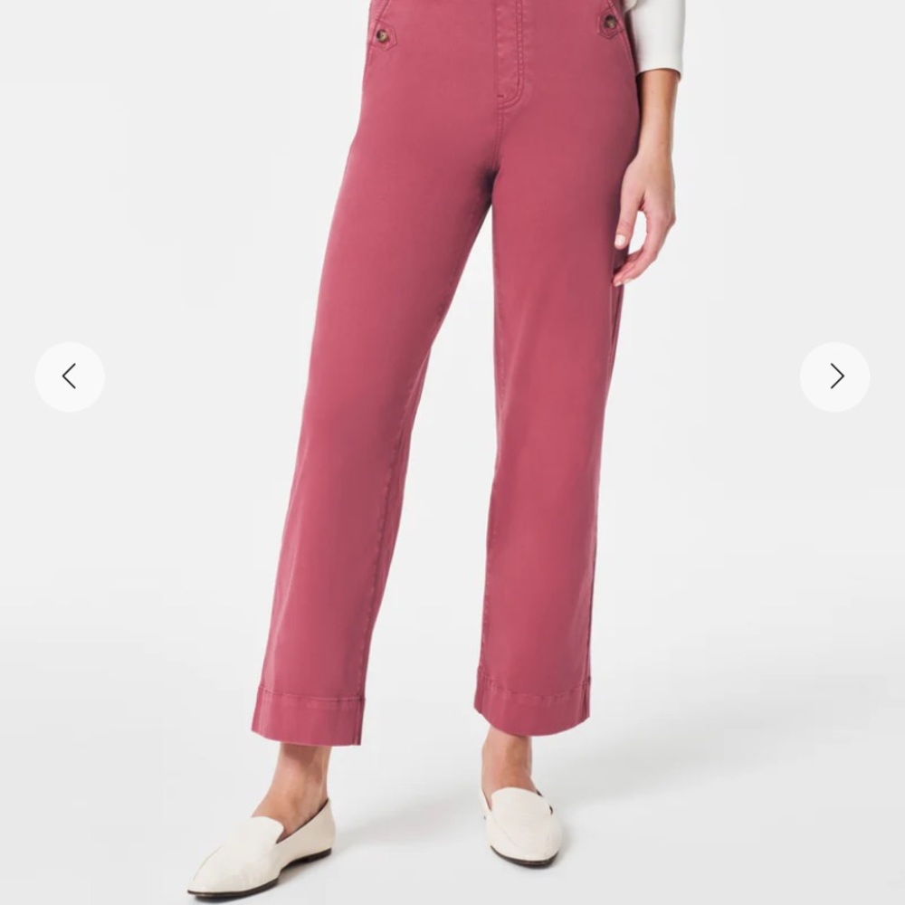 SPANX® Stretch Twill
Pull-On Cropped Pant Petite Small wild Rose